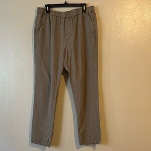OUTERKNOWN Mens Paz Drawstring Waist Khaki Pants in Sage Green Size XL